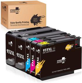 img 4 attached to MIROO Replacement Ink Cartridge for HP 932XL 933XL: Compatible with HP Officejet 6700 6600 7612 6100 7610 7110 Printers - 2 Black, 1 Cyan, 1 Magenta, 1 Yellow, 5-Pack