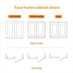 img 1 attached to 🔧 Furniware 10 Pack Soft Close Cabinet Hinges, Adjustable 3D Full Overlay Butterfly Hinges Nickel Plated, Ideal for Framed and Frameless Furniture- 105 Degree