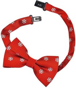 img 1 attached to 🎄 Retreez Christmas Snowflakes Microfiber Pre-Tied Bow Ties for Boys: Festive Accessories for the Holiday Season