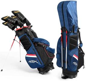 img 3 attached to ANTNA Golf Stand Bag: Lightweight 5.5LB Men's Golf Bag, 14 Way Divider, 8 Pockets