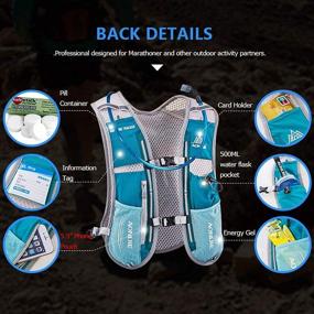 img 1 attached to AONIJIE 5L Hydration Vest Pack Backpack for Marathon Running Races