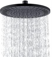 🚿 bright showers 9 inch high pressure rainfall showerhead: luxury round rain shower head with adjustable angle in oil-rubbed bronze finish logo