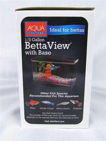 img 3 attached to 🐠 AQUA CULTURE Half Gallon Betta View: Ideal Fish Habitat with Base