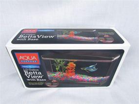 img 1 attached to 🐠 AQUA CULTURE Half Gallon Betta View: Ideal Fish Habitat with Base