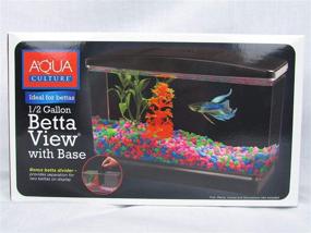 img 4 attached to 🐠 AQUA CULTURE Half Gallon Betta View: Ideal Fish Habitat with Base