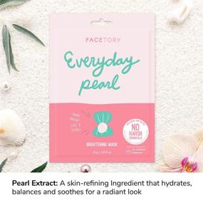 img 2 attached to 💎 Natural Everyday Pearl Brightening Mask - Strengthen, Balance, and Brighten Skin - Pack of 5