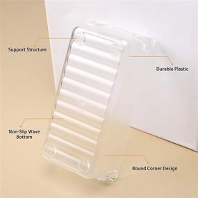 img 2 attached to 26pcs Clear Drawer Organizers Set - Versatile Kitchen Utensil Bathroom Office Storage Dividers - 4 Sizes - Fixwal Drawer Tray Organizers - Ideal for Desk Makeup Dresser Vanity Cabinet