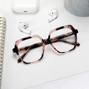 img 3 attached to 👓 REECKEY Blue Light Glasses for Women: Stylish Eye Protection for Enhanced Visual Comfort