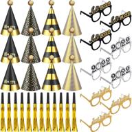 eyeglasses birthday metallic blowouts decorations logo