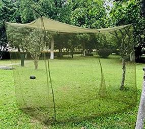 img 2 attached to 🦅 Aquinas Eagle Mosquito Netting: Portable Military Green Tactical Net for Twin Bed Camping