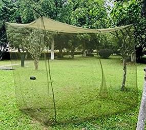 img 4 attached to 🦅 Aquinas Eagle Mosquito Netting: Portable Military Green Tactical Net for Twin Bed Camping