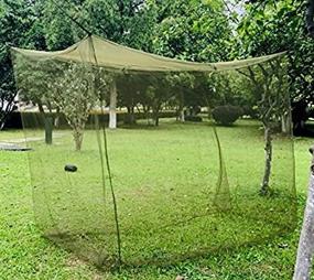 img 3 attached to 🦅 Aquinas Eagle Mosquito Netting: Portable Military Green Tactical Net for Twin Bed Camping