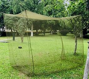 img 1 attached to 🦅 Aquinas Eagle Mosquito Netting: Portable Military Green Tactical Net for Twin Bed Camping