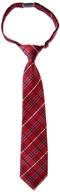 👔 enhance your style with retreez tartan microfiber pre tied boys' neckties logo