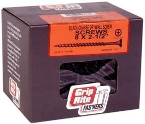 img 2 attached to 🔨 Grip Rite 212CDWS5 Pack Black: Reliable and Durable Fasteners with Enhanced Grip