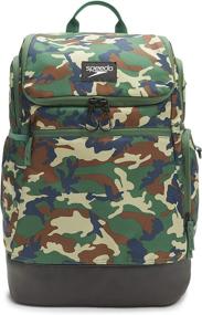 img 3 attached to 🎒 35-Liter Speedo Large Teamster Backpack in Camo Green 2.0 - Ideal Size