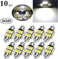 🚗 toribio 31mm 6000k pure white bright interior car lights, canbus error-free: 3175 festoon dome lights, de3021 de3175 led bulbs logo