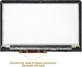 img 1 attached to 💻 LCDOLED Replacement 15.6" FullHD LCD Touch Screen Digitizer for HP Pavilion x360 15-br000,15-br100,15-br010nr,15-br077nr,15-br077cl,15-br095ms with Bezel & Board