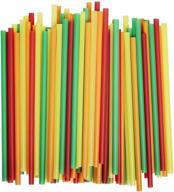 vibrant smoothie straws: 100-piece pack in assorted colors logo