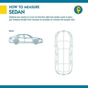 img 3 attached to 🚗 Duck Covers A1C264 Defender Car Cover for Sedans up to 22ft - Gray and Light Blue