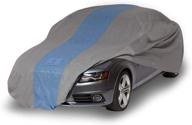 🚗 duck covers a1c264 defender car cover for sedans up to 22ft - gray and light blue logo