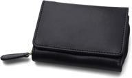 👛 stylish womens leather wallet purse with rfid block - slim wallet for women logo