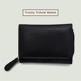 img 3 attached to 👛 Stylish Womens Leather Wallet Purse with RFID Block - Slim Wallet for Women