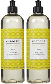 img 1 attached to 🧼 Caldrea Liquid Dish Soap - Sea Salt Neroli, 16 Fl Oz (2 Pack): Enhance Kitchen Cleaning Experience!
