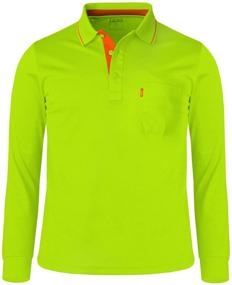 img 3 attached to 👕 Stylish and Comfortable BCPOLO Solid Green Short Sleeve T-Shirt: Shop Now!