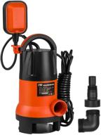 🟠 prostormer 1hp submersible sump pump - 3700gph, automatic float switch, for pool, pond, garden, flooded cellar, aquarium, irrigation - orange logo