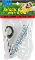 🐾 dcp89042 coastal pet products: stainless steel titan dog shock spring with snap cable accessory logo