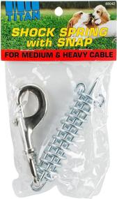 img 1 attached to 🐾 DCP89042 Coastal Pet Products: Stainless Steel Titan Dog Shock Spring with Snap Cable Accessory