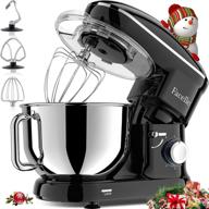 🥣 facelle 660w stand mixer - automatic and intelligent kitchen electric mixer with 6-speed control, tilt-head design, and 360° fast mix dough hook/whisk/beater for baking, cakes, cookies (6.0 qt bowl, black) логотип