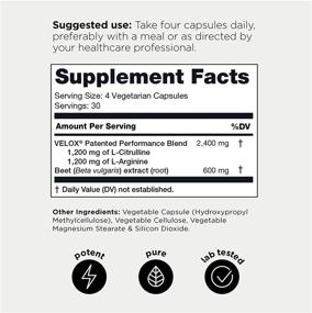 img 3 attached to 💪 Fuel by Toniiq - High-Strength Nitric Oxide Booster - Powerful 3,000mg L-Arginine & L-Citrulline - Enhanced with Beet Root Nitrates - Clinically Proven Velox Blend - 120 Veggie Capsules