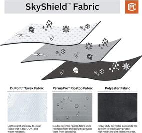 img 1 attached to Оптимизировано для SEO: Классический аксессуар для палаточного прицепа RV SkyShield, складывающийся чехол, длиной от 8 до 10 футов, шириной 88 дюймов, модель 1