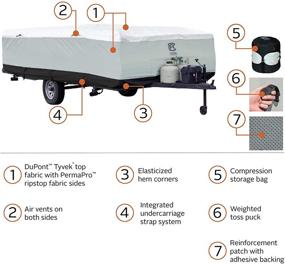 img 2 attached to Оптимизировано для SEO: Классический аксессуар для палаточного прицепа RV SkyShield, складывающийся чехол, длиной от 8 до 10 футов, шириной 88 дюймов, модель 1