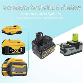 img 3 attached to 🔌 Cell9102 Battery Adapter: Convert Dewalt 20V Lithium Battery (DCB205 DCB207) to Ryobi 18V One+ Battery (P107 P108), with USB Charge - Enhance Your SEO!