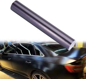 img 3 attached to ATMOMO Metallic Black Vinyl Wrap - Air Release Car Wrap Film 7.8'' x 59.8'' | High-Quality Vinyl Wrap Roll with Advanced Technology