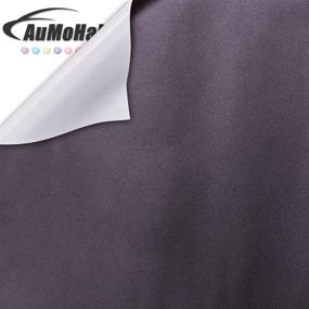 img 4 attached to ATMOMO Metallic Black Vinyl Wrap - Air Release Car Wrap Film 7.8'' x 59.8'' | High-Quality Vinyl Wrap Roll with Advanced Technology