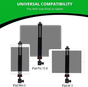 img 3 attached to TabMount 360 - Держатель для планшета на штативе с шаровой головкой и беспроводным пультом дистанционного управления по Bluetooth для iPad от KobraTech.