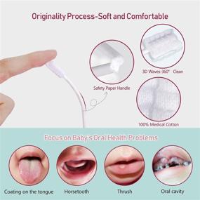 img 3 attached to Baby Toothbrush Kit: 42 PCS Newborn Tongue Cleaner & Gums Cleaner, Soft Disposable Dental Care for 0-36 Months