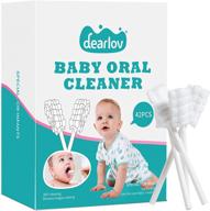 baby toothbrush kit: 42 pcs newborn tongue cleaner & gums cleaner, soft disposable dental care for 0-36 months logo