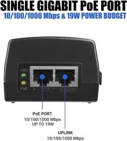 img 2 attached to 💡 BV-Tech Gigabit Power Over Ethernet PoE+ Injector: 30W, 802.3af/at, Plug & Play, Up to 100 Meters (325 Feet)