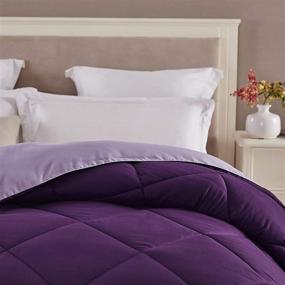 img 3 attached to 🛏️ Seward Park Lightweight Microfiber Fill All Season Quilt Plum/Purple - Full/Queen Size Comforter