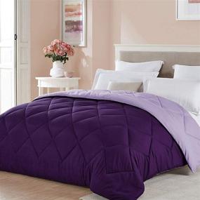 img 4 attached to 🛏️ Seward Park Lightweight Microfiber Fill All Season Quilt Plum/Purple - Full/Queen Size Comforter