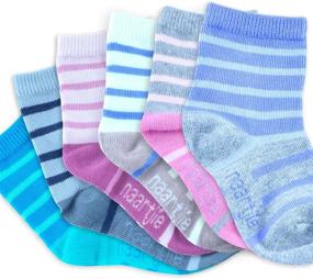 img 2 attached to Playful and Stylish: TeeHee Kids Stripes Fashion Cotton Girls' Clothing in Socks & Tights