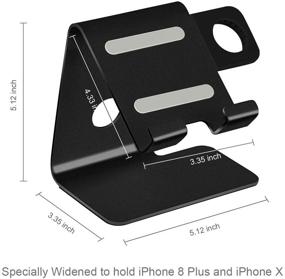 img 2 attached to 🔌 Tranesca 2 в 1 зарядная станция для Apple Watch Series 6/5/4/3/2/1, SE (38мм/40мм/42мм/44мм) & iPhone/iPad - чёрные необходимые аксессуары для Apple Watch.