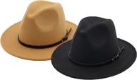 womens belt buckle fedora hat classic 58cm 60cm boys' accessories : hats & caps logo