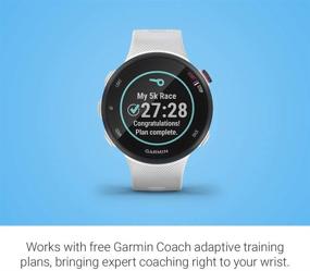 img 1 attached to 🏃 Оригинальные белые часы Garmin Forerunner 45s 39 мм с GPS для бега с удобными функциями, поддержкой бесплатного плана тренировок Garmin Coach