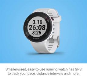 img 2 attached to 🏃 Оригинальные белые часы Garmin Forerunner 45s 39 мм с GPS для бега с удобными функциями, поддержкой бесплатного плана тренировок Garmin Coach